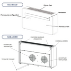 Climatiseur mobile Voltman monobloc mural Kub-E 12000 BTU - 3500W - réversible + Wifi