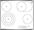Cuisinière vitrocéramique Kaiser Plaque de cuisson - - KCT 6715 FW - Vitrocéramique blanche - 4 zones QuickHeat - 60 cm