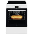 Cuisinière induction Electrolux SurroundCook LKI64890BW - Cuisinière - pose libre - largeur : 59.6 cm - profondeur : 60 cm - hauteur : 85 cm - avec système auto-nettoyant - blanc