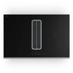 Plaque de cuisson avec hotte intégrée KLARSTEIN Verosteel Plaque à induction avec Hotte intégrée 80 cm élégante minimaliste 8400 W Noir