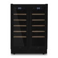 Cave multi-températures Les Petits Champs dual zone 42 bouteilles encastrable - CAVCEDB42