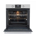 Four encastrable Linarie Four encastrable émail lisse LABO73MX2 73 litres Multifonctions 2 plats couleur verre noir-Inox