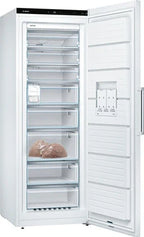 Congélateur armoire Bosch Serie | 6 GSN58AWCV - Congélateur - vertical - largeur : 70 cm - profondeur : 78 cm - hauteur : 191 cm - 366 litres - classe C - blanc