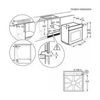 Four encastrable Electrolux Four intégrable multifonction 72l 60cm pyrolyse EOF6P46V1