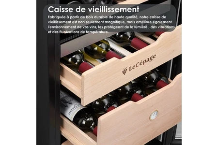 Cave multi-températures Le Cépage Cave à vin polyvalente triple zone AGK3ZMULTI 282L