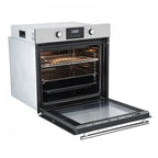 Four encastrable Linarie Four encastrable émail lisse LABO73MX2 73 litres Multifonctions 2 plats couleur verre noir-Inox