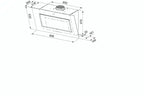 Hotte sans moteur / moteur Roblin Capsule 900 VERRE Noir Sans moteur - 6411102