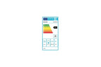 Hotte décorative murale Brandt 90cm débit d'air 606m3h