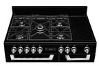 Piano de cuisson Leisure CUISINEMASTER PRO 100cm gaz et vitro Noir - PR100F560K