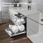 Lave-vaisselle pose libre Comfee Lave-vaisselle pose libre L60cm 42db