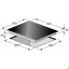 Cuisinière vitrocéramique Kaiser Plaque de cuisson - - KCT 6715 FW - Vitrocéramique blanche - 4 zones QuickHeat - 60 cm