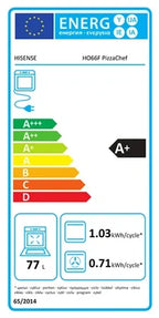 Four encastrable Hisense Four intégrable 59.4cm 77l 3500 w noir HO66F