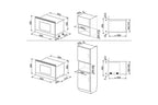 Micro-ondes combiné Smeg MP722PO