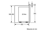 Micro-ondes mono-fonction Bosch bfl423mb1f accentline