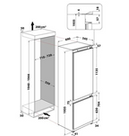 Réfrigérateur congélateur en bas Whirlpool SP408102FR - Encastrable 194 cm